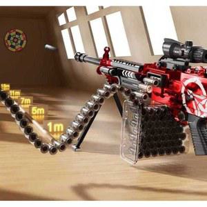 m249 따발총 연사 미니건 탄피배출 너프건 서바이벌 블루 키덜트