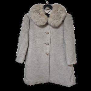 꼼빠니아 여우털 폭서프 정품 여자 겨울용 여성 알파카 모직코트88-98