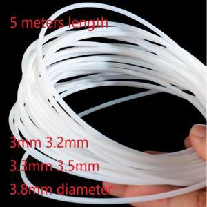 3mm 3.2mm 3.3mm 3.5mm 3 PTFE 원형 스트립 폴리테트라플루오로에틸렌 와이어 폴리테프 라인 F4 바 ptfe 스
