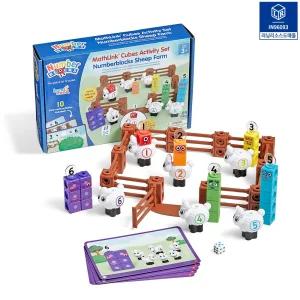 러닝리소스 넘버블록스 양떼목장 매쓰링크 큐브 피규어 블럭 수세기 놀이 연산 수개념학습