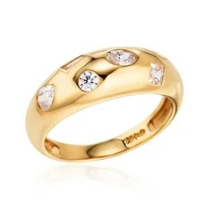 [비앤비골드] 18K 트윙클 레인보우 젬믹스 큐빅 반지 SRS41453