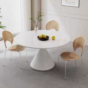 원형 식탁 1200 연예인 화이트 둥근 6인 세라믹 순백 대리석 북유럽 다이닝 반