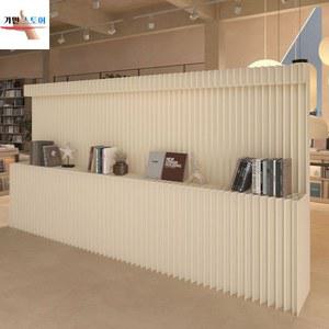 종이벽 공간분리 칸막이 카페 LED 파티션 접이식 원룸 가벽 전시장