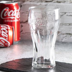 코카콜라 컨투어 글라스컵 370ml 투명 유리컵 물컵