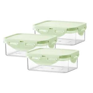 락앤락 LBF817 비스프리 밀폐용기 퓨어 직사각 1L X3개세트