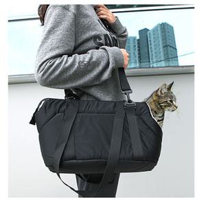 반려동물 겨울이동가방 크로스백 숄더백 강아지 고양이 가방 안감기모 중형