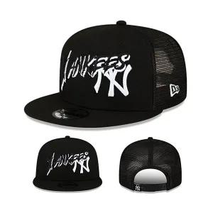 뉴에라 뉴욕 양키스 블랙 950 스냅백 모자 MLB 베이직 메쉬백 트럭커 캡