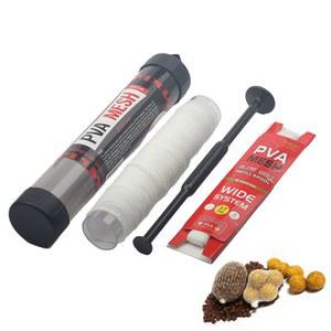 ROMPIN 느린 용융 튜브 37MM 용해 25MM 좁은 PVA 낚시 뚜러뻥 피더 리필 잉어 메쉬 PVA 44MM 5M 18MM