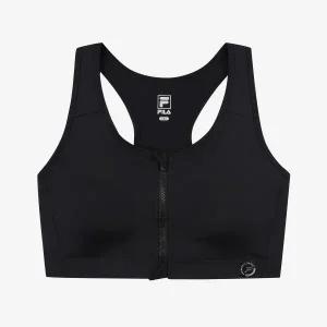 [휠라언더웨어] 액티브 프론트 지퍼 하이서포트 브라탑 (FI4ITG1047F_BLK)