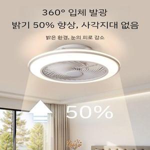 서큐라이트 안방 천장 360회전 실링팬 LED 선풍기 서큘라이트 등