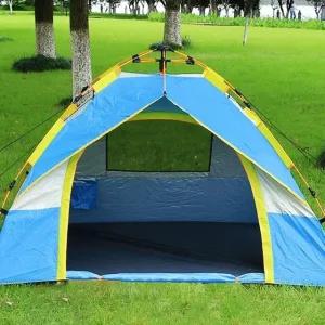 2-3인용 원터치 텐트 블루 그늘막 해충차단 강화폴대 (WFHH39E)