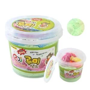 (루미샌드) 모래 놀이 세트 2L_그린/모레/어린이/선물/실내/샌드/토이/유아/클레이/트레이/장난감/물놀이/