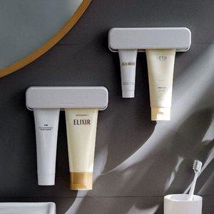 고품질 부착형 벽면 3구 폼클렌징 홀더 치약 치약꽂이 치약홀 치약디스펜서 욕실걸이 무타공 (WFH06Y9)