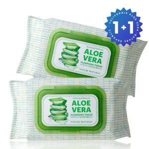 (1+1) 네이처리퍼블릭 수딩 앤 모이스처 알로에베라 클렌징 티슈 (총 160매)