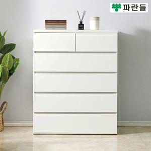 파란들가구 1000 속깊은 상2칸 5단서랍장 광폭서랍장 서랍옷장