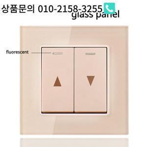 셔터 커튼 블라인드 리프트 스위치 16A 자동 리셋 전기 단추 86 강화 패널 블랙 화이트 AC 110 220V