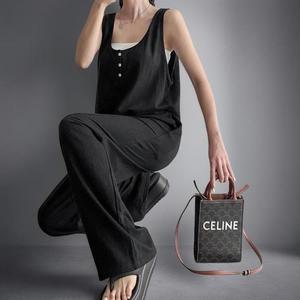 여성 여름 루즈핏 버튼 민소매 유넥 점프수트