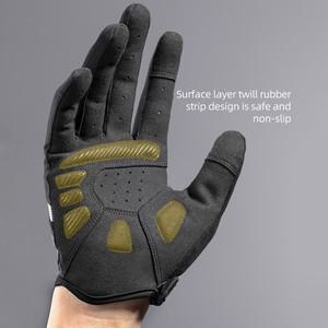 ROCKBROS-사이클링 장갑 봄/가을/여름 전체 손가락 자전거 반사  스포츠 MTB 도로