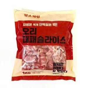 팜스제임 무항생제 대패 슬라이스 오리겹살 오리고기 샤브샤브용 구이용 다이어트 식단 500g