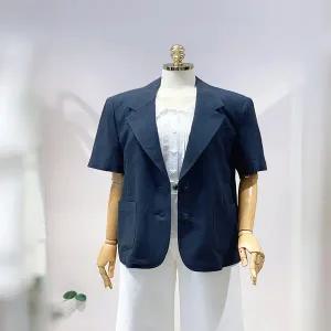 올리브데올리브 (OW4MJ444) 린넨 블랜드 스티치웍 자켓