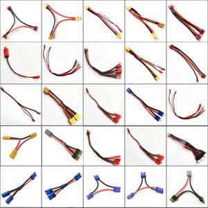 XT60 XT90T EC5 EC3 TRX JST 플러그 병렬 커넥터 케이블 연장 Y/O 스플리터 어댑터 AWG 와이어 포함, RC FPV용