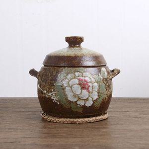 쌀보관통 잡곡단지 도자기쌀독 쌀항아리 쌀독 여주쌀독 목단