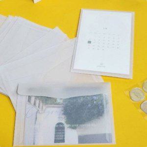 고품질 포토포장지 선물봉투 반투명 황산지 봉투 16cmx11cm 예단봉투 트레이싱 트레이싱봉투 (WFJ180F)