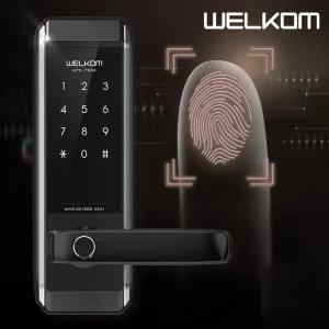 [무료시공] 솔리티 WTS-750B 지문인식 무타공 도어록 0초바로잠금(시간설정가능) 지문인증 0.9초 최대100개 내부이중잠금 강력한내구성 침입경보 생활방수 무음가능 에티켓기능 웰콤 현관번호키 현관문 디지털도어락