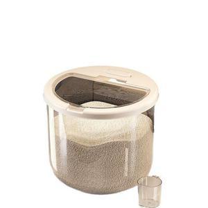 냉장고쌀통 대용량 보관함 방충 방습 투명 밀봉 주방용 원형