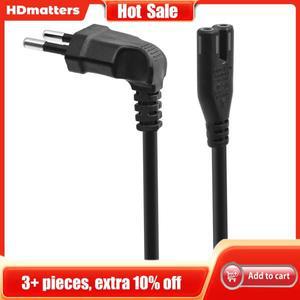 2 핀 프롱 EU 전원 공급 장치 케이블 코드 1.5m IEC C7 도 8 도 전원 케이블  전원 공급 장치 LED TV 노트
