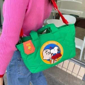 [지우프랜즈] 스누피 퀼트 가방 데일리 크로스백 숄더백 도트백