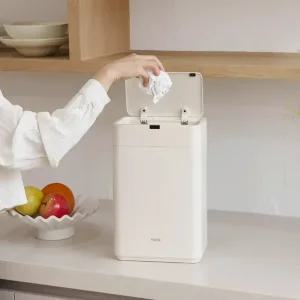 보아르 컴플릿10L 자동 센서 쓰레기통 기저귀 냄새차단 스마트 슬림 미니 밀폐 주방 냄새안나는 밀폐 휴지통 10리터 종량제 사무실 가정용 스텐 