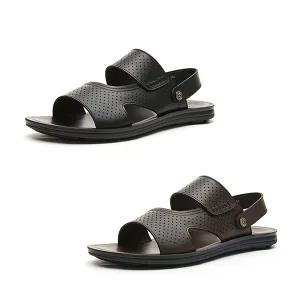 엘칸토 마쯔 남성 소가죽 투웨이 샌들 2cm LCMW67M126