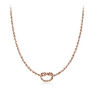 [엘르주얼리] 루프 꼬임 포인트 목걸이 ELBRNN242