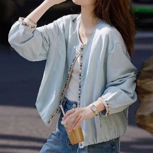 [몽벨리즈]구슬비즈셔링자켓 mde2302328