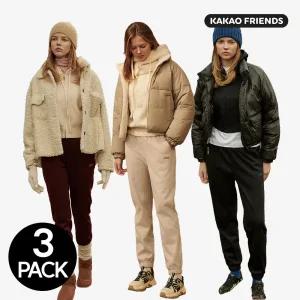 [1+1+1]카카오프렌즈 여자 융기모 프리미엄 조거팬츠
