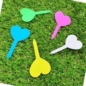 식물 이름표 하트형 화단 꽂이 텃밭용 라벨