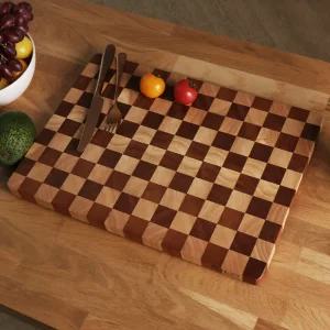 [NNLUCY] 앤루시 엔드그레인 원목 체크 도마