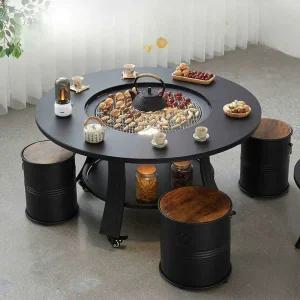 대형 화로 테이블 화로테이블 바베큐 야외 휴대용 전원주택