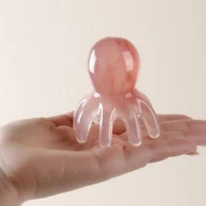 문어두피괄사 림프마사지 목 측두근 문어발마사지기