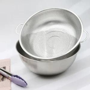 퀸센스 펀칭볼 믹싱볼 2종세트  펀칭양수32+믹싱30) 믹싱볼세트 채반세트 펀칭볼세트 스텐볼세트