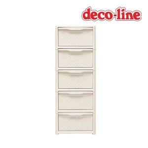 [SASA]데코라인 린도 5단서랍장 38cm V50