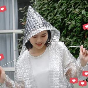 고급우의 휴대용 3D 패션 레인코트 색상랜덤