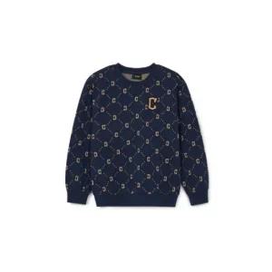 MLB키즈긴팔티 TQK 7AMTMD144-45NYS 다이아 모노그램 자가드 맨투맨 클리블랜드 가디언스