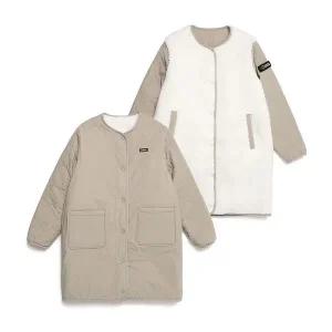 [내셔널지오그래픽](본점)N224WFJ130 여성 웨이젤라 리버시블 롱기장 플리스 집업