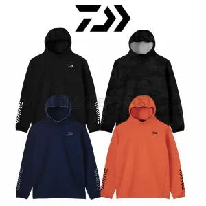 다이와 DAIWA 스트레치 후드 티셔츠 DE-9222 긴팔 라운드 낚시복 상의 선상 갯바위