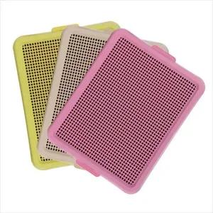 [콩심팥심]D18 라온 그물망 토일렛 (노랑)X10개 (1박스) 강아지배변패드 애견배변패드 배변판 반려견배변판