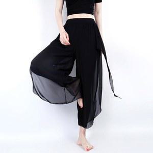 라인댄스 바지 쉬폰 하의 재즈 입시 댄스 무용 연습복