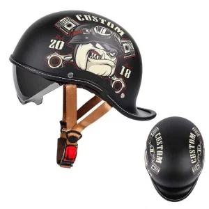 오토바이 반모 헬멧 빈티지 스쿠터 반모헬멧 경량 바이크