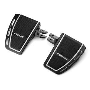 모키톤 모터사이클 와이드 풋 페그 마운트 브래킷 H.onda Rebel 1100 2021 2022 2024 | 풋레스트 페달 익스텐션 세트 CMX1100 CMX 발판 액세서리(실버)